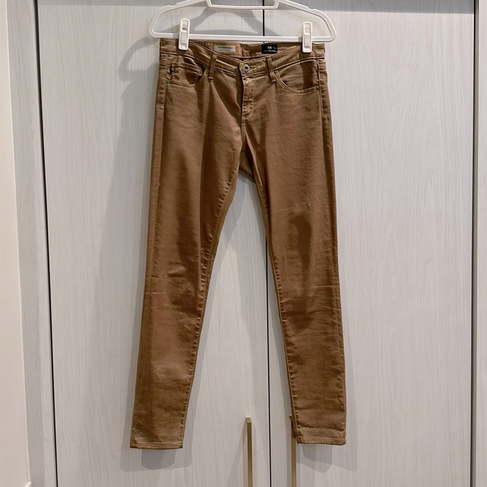 Leather Pants, Caramel Brown, AG,  Size 28